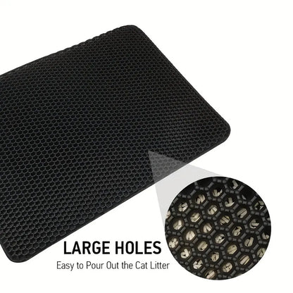 Anti-Splash EVA Double-Layer Cat Litter Mat