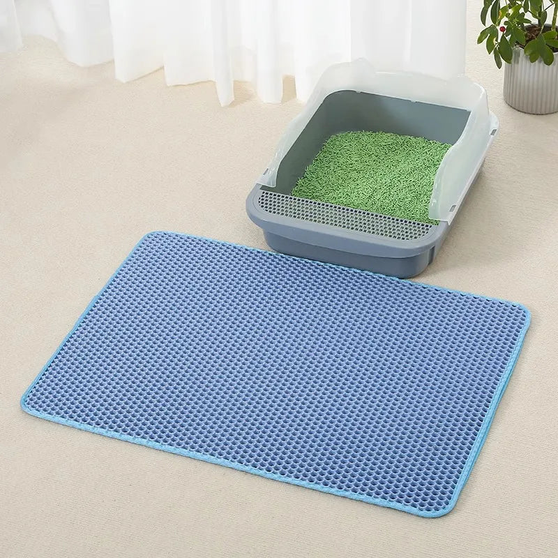 Anti-Splash EVA Double-Layer Cat Litter Mat